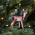 Deer Sustainable Wooden Watercolour Christmas Ornament