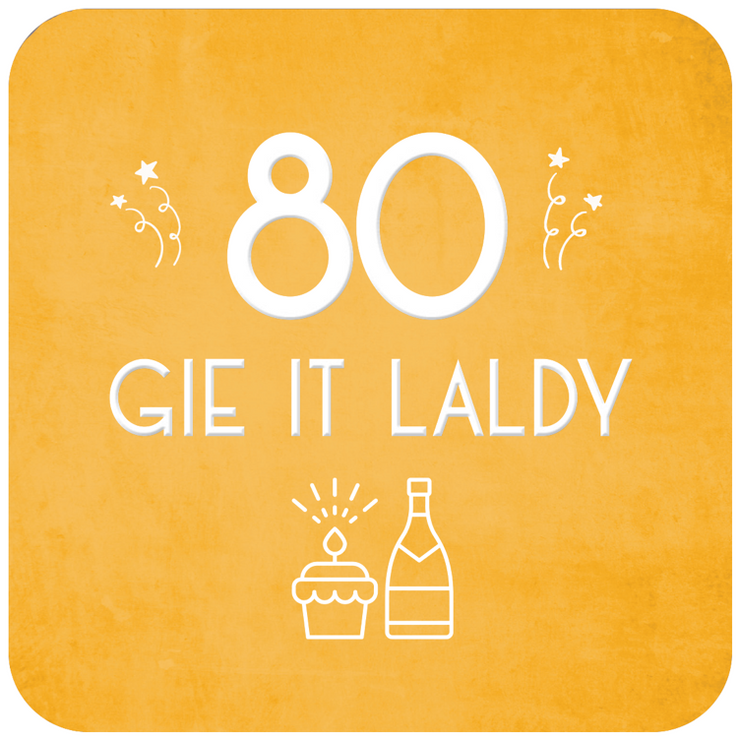 Birthday Age Scottish Coasters by Truly Scotland
