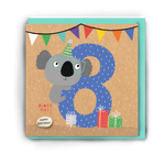 Load image into Gallery viewer, Kids Age Birthday Magic Bean Cards by Lucy &amp; Lolly
