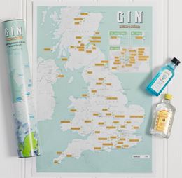 Gin Collect & Scratch Print Map