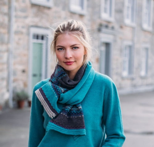 Alloa Merino Lambswool Scarves - Made in Scotland by Eribe Knitwear