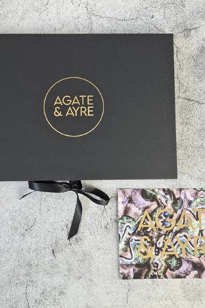 VARISCITE - 100% Silk Satin Infinity Scarf by Agate & Ayre