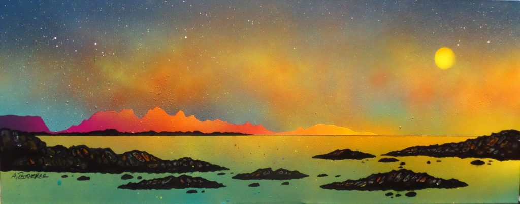 'Arisaig Summer' Small Framed Print by Andy Peutherer