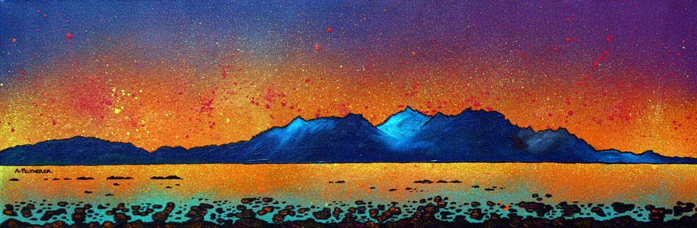 Arran Small Framed Prints by Artist Andy Peutherer
