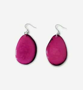 Folha Earrings Made by Pretty Pink Eco Jewellery