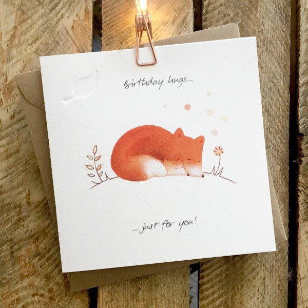 Fox Birthday Card by GingerBetty OWL 004