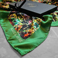 Large Square BISMUTH - 100% Silk Satin Scarf - 90cm x 90cm by Agate & Ayre