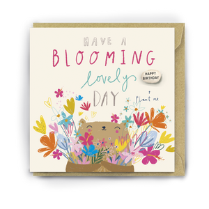 Blooming Lovely Day Magic Bean Birthday Card by Lucy & Lolly