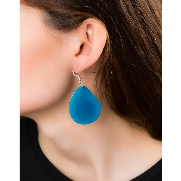 Folha Earrings Made by Pretty Pink Eco Jewellery