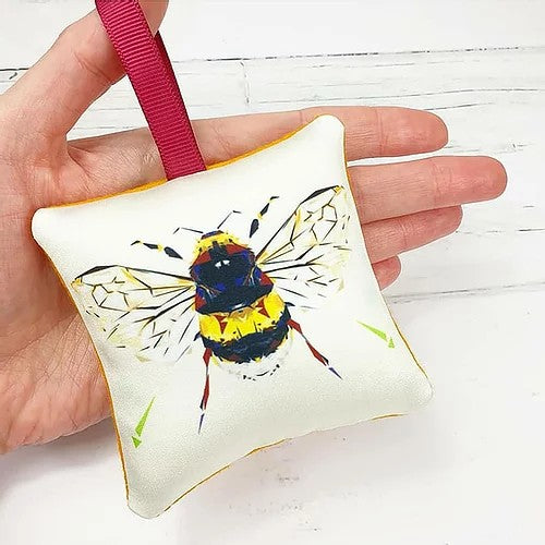 Buff-Tailed Bumble Bee Lavender Sachets Handmade by Louise Jennifer Design