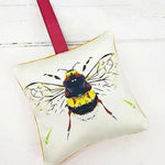 Load image into Gallery viewer, Buff-Tailed Bumble Bee Lavender Sachets Handmade by Louise Jennifer Design
