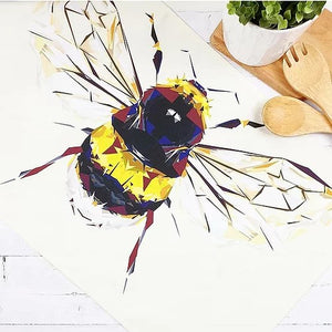 Bee & Butterfly Tea Towels Illustrated by Louise Jennifer Design