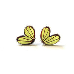Load image into Gallery viewer, Glass Butterfly Wing Stud Earrings Handmade by Helen Chalmers

