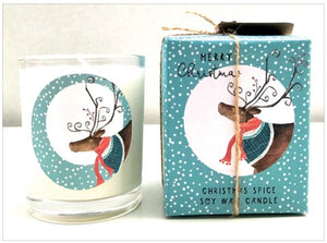 Festive Mini Gift Boxed Soy Wax Scented Candles made from a Sustainable Ethical Source
