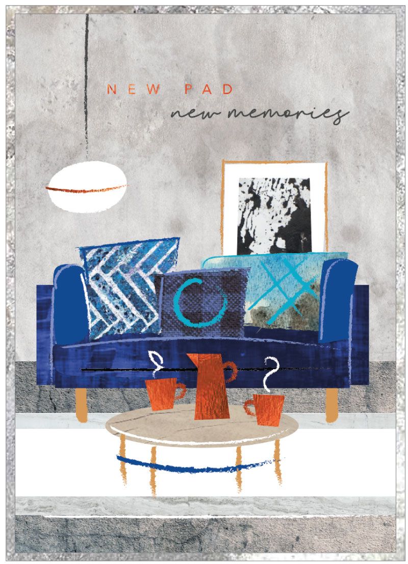 'Cobalt' New Home Card by Cinnamon Aitch