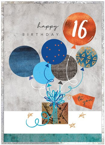Cobalt Age Birthday Cards 16 - 70 yrs