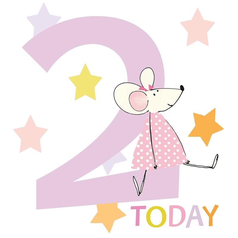 Kids Age Birthday cards 1 - 6years by Liz & Pip