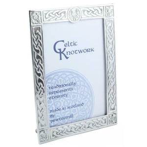 Medium Pewter Photo Frame Made in Scotland by Pewtermill
