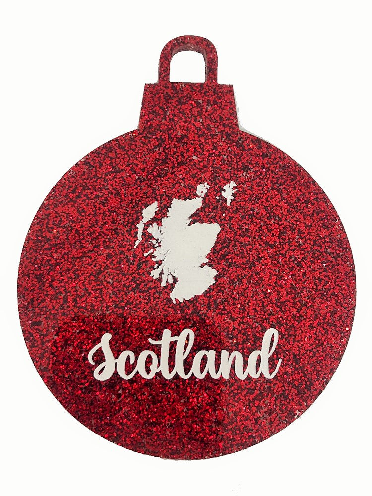 Scottish Christmas Baubles Designed by Brave Scottish Gifts