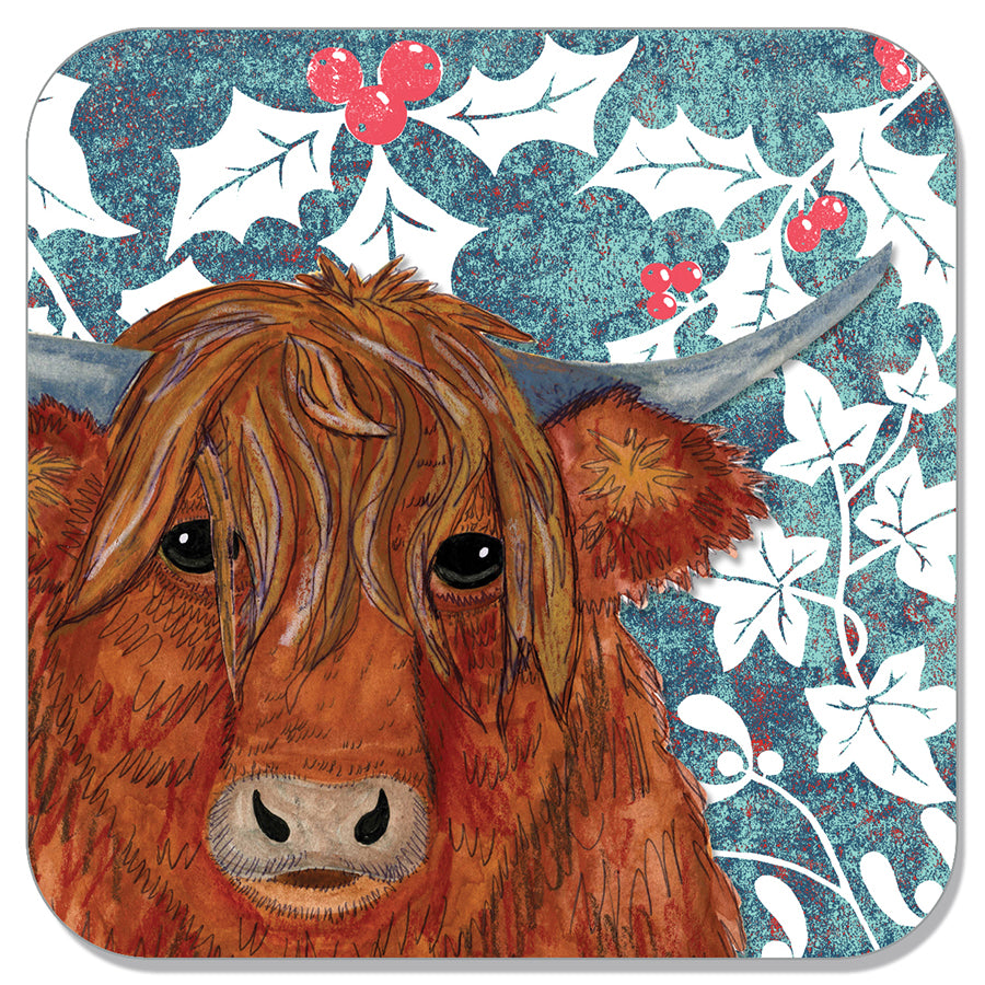 Wild Wood Christmas Coasters by Perkins & Morley