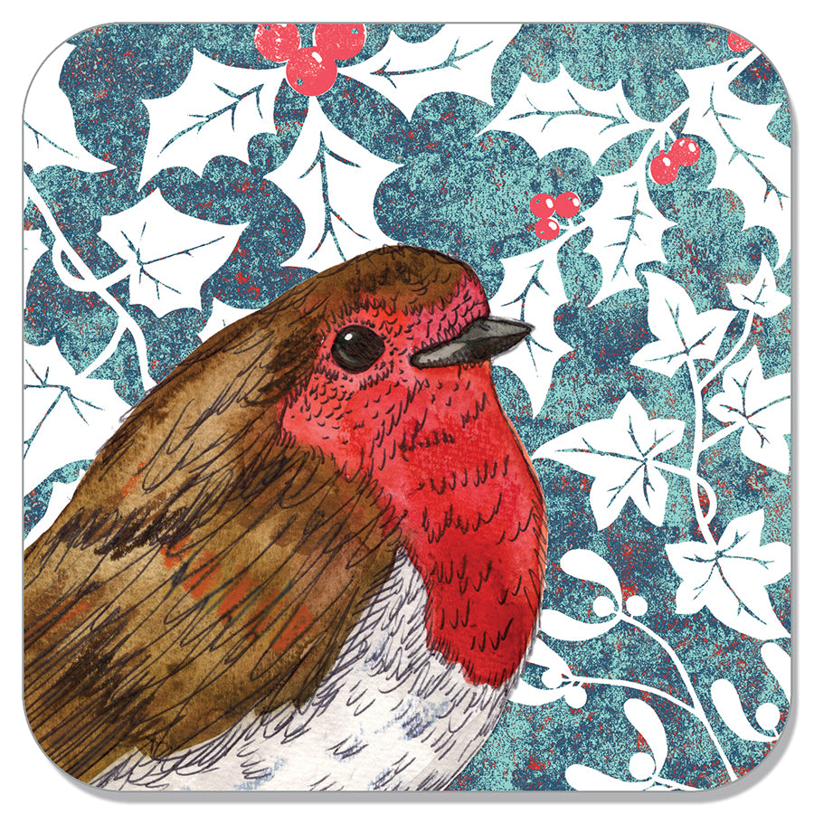 Wild Wood Christmas Coasters by Perkins & Morley
