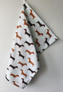 Dachshunds Tea Towel By Blue Ranchu Designs