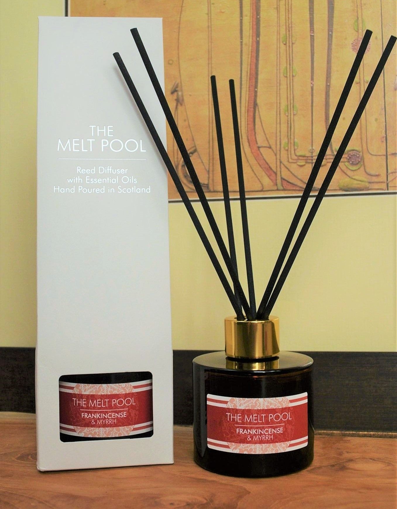 Frankincense & Myrrh Reed Diffuser Made in Scotland by The Melt Pool