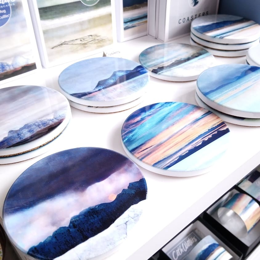 Ceramic Scottish Landscape Coaster - Cath Waters