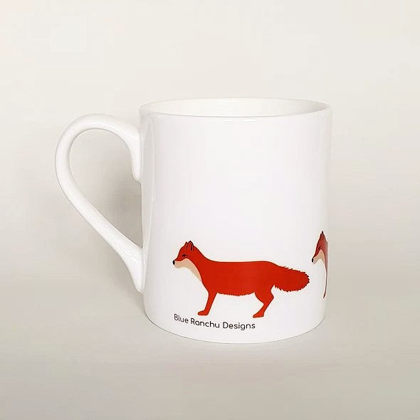 FOX Bone China Mug by Blue Ranchu Designs