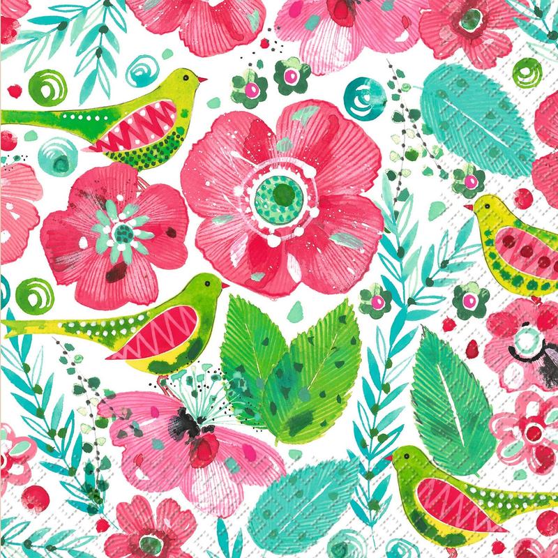 Fania Floral Bird Napkins
