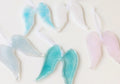Angel Wings Glass Decoration Handmade by Gill Chesnutt