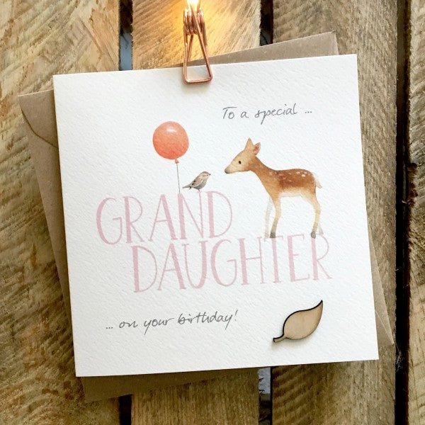 Granddaughter Birthday Card by GingerBetty OWL020
