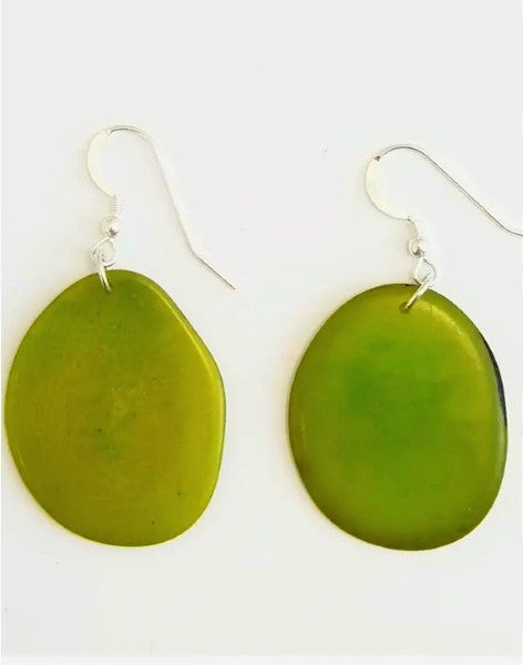 Folha Earrings Made by Pretty Pink Eco Jewellery