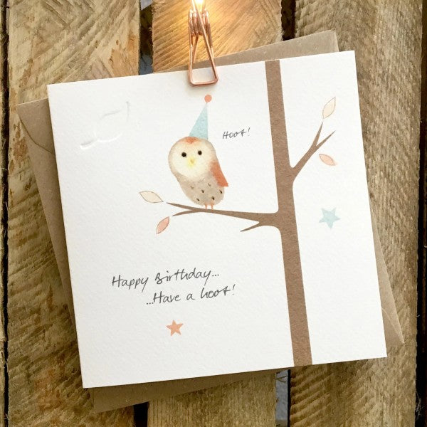 Owl Birthday Cards by GingerBetty