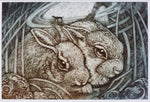 Load image into Gallery viewer, Hare Coasters by Artist Louise Scott
