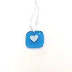 Load image into Gallery viewer, Heart Charm, Handmade by Gill Chesnutt Artisan Glass

