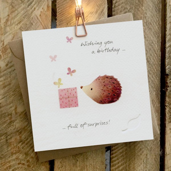 Hedgehog Birthday Cards by Gingerbetty
