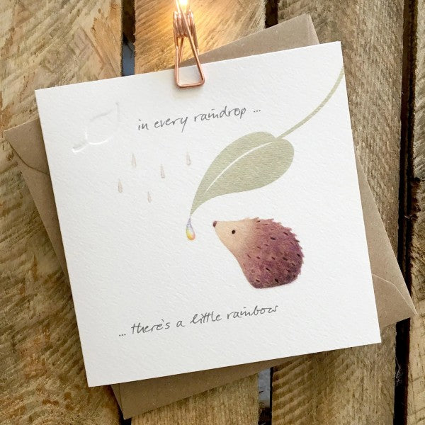 Hedgehog - In Every Raindrop Card