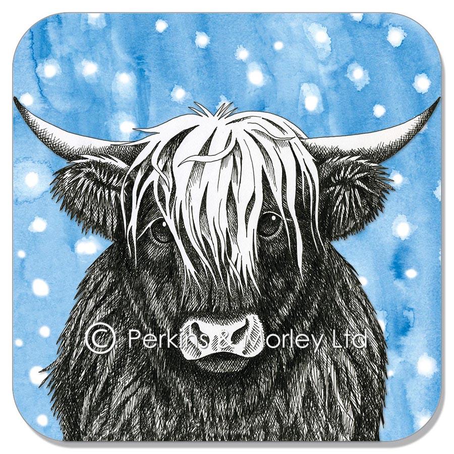Animal Ink Christmas Coasters by Perkins & Morley
