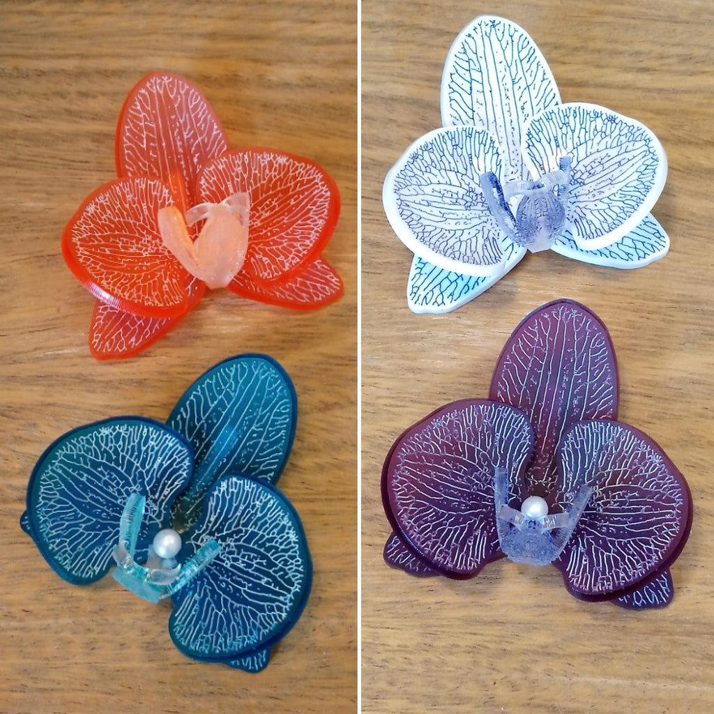 Orchid Brooch Made by Miss J Designs