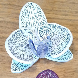 Orchid Brooch Made by Miss J Designs