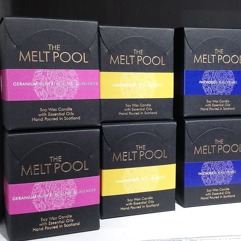 Luxury Boxed Melt Pool Candle, Made in Scotland
