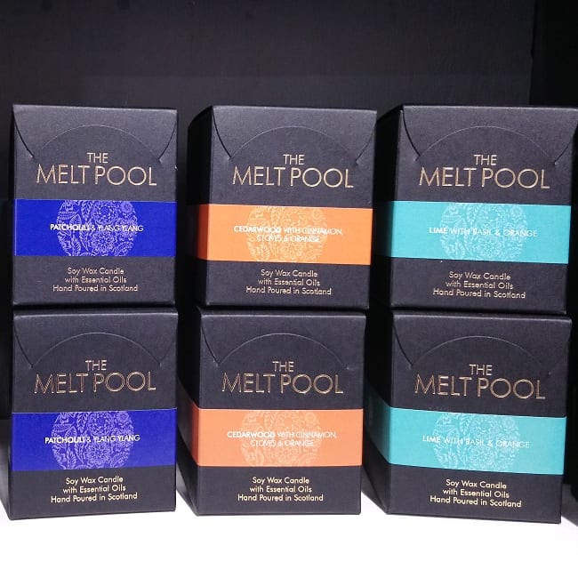Luxury Boxed Melt Pool Candle, Made in Scotland