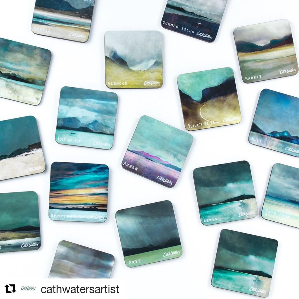 Scottish Landscape Magnets by Cath Waters