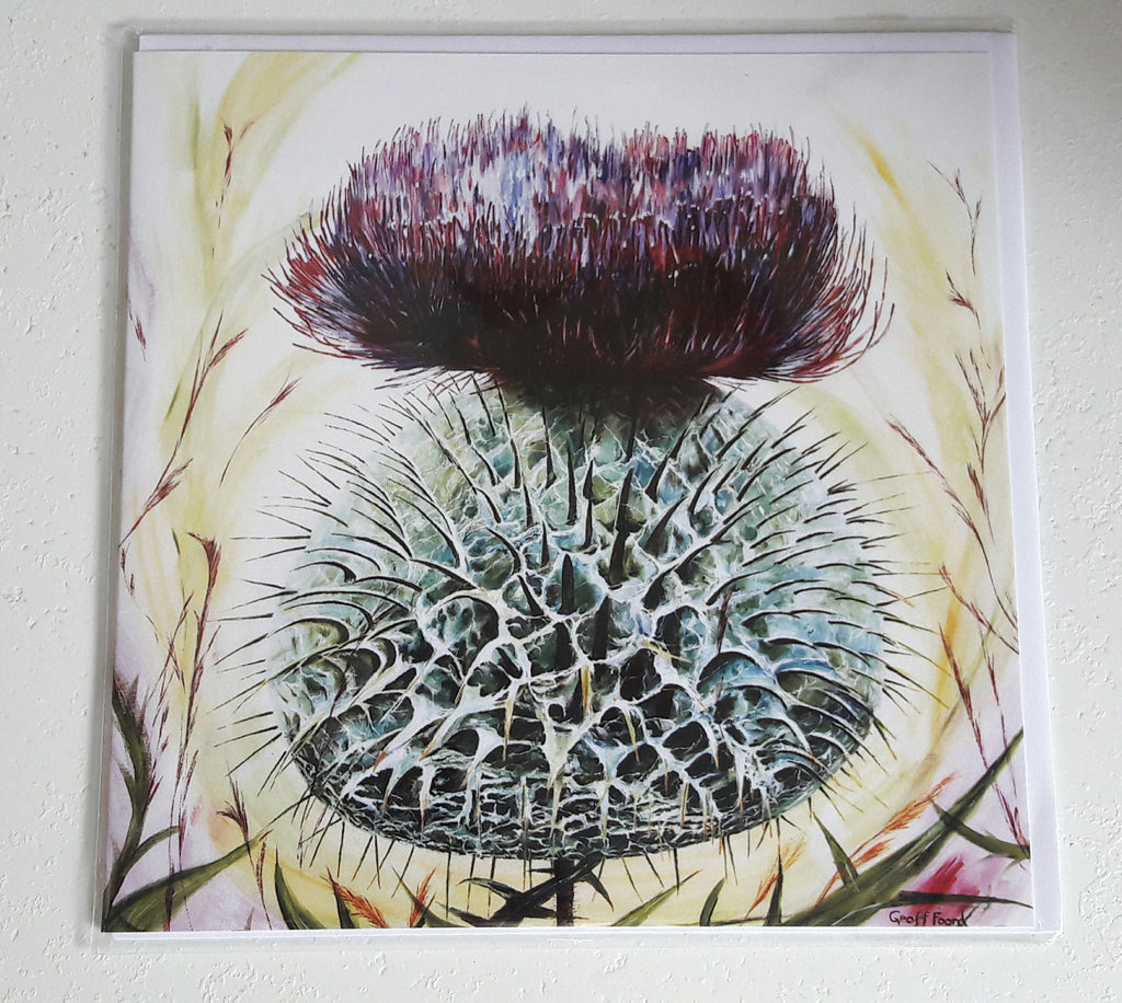 Scottish Thistle Art cards by Geoff Foord