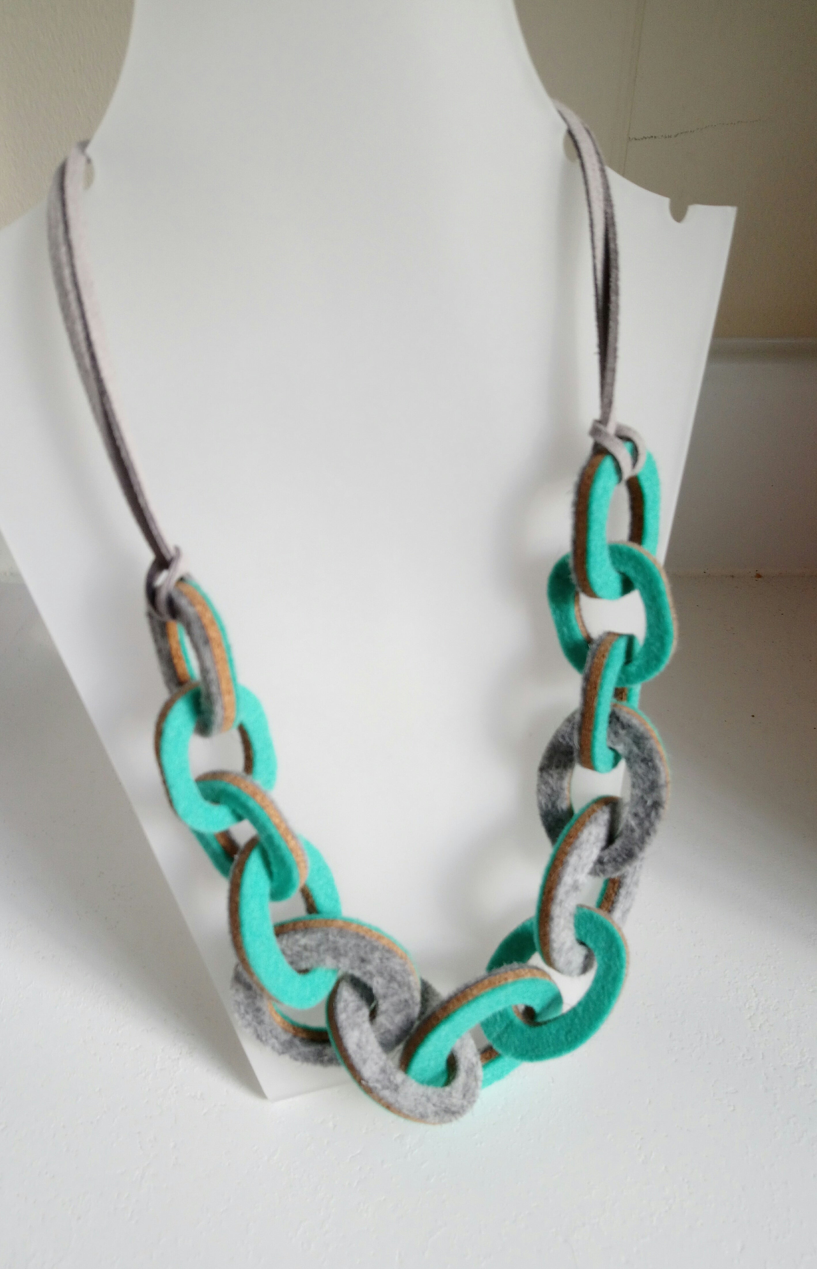 Strata Link Felt Necklaces by Syrah Jay