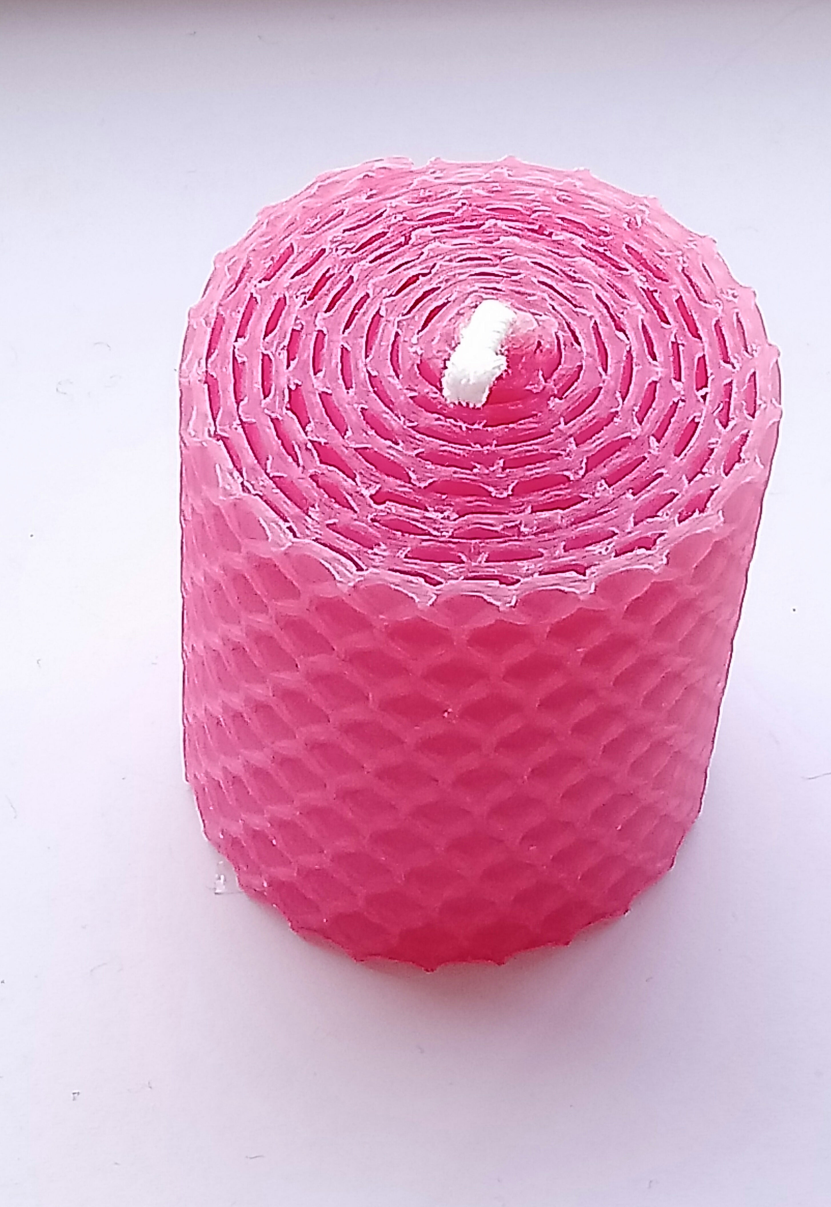 Small Church Candle Made in Scotland by Beesy`s Beeswax Candles