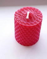 Load image into Gallery viewer, Small Church Candle Made in Scotland by Beesy`s Beeswax Candles
