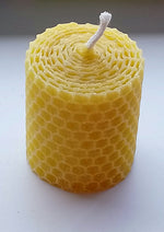 Load image into Gallery viewer, Small Church Candle Made in Scotland by Beesy`s Beeswax Candles
