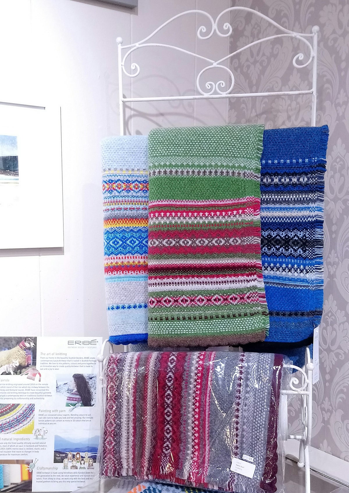 Alpine Scarves - designed by Eribe Knitwear